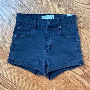 Garage Black Jean Shorts